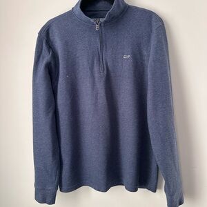 Vineyard Vines Men's Navy Zip-Up Sweater